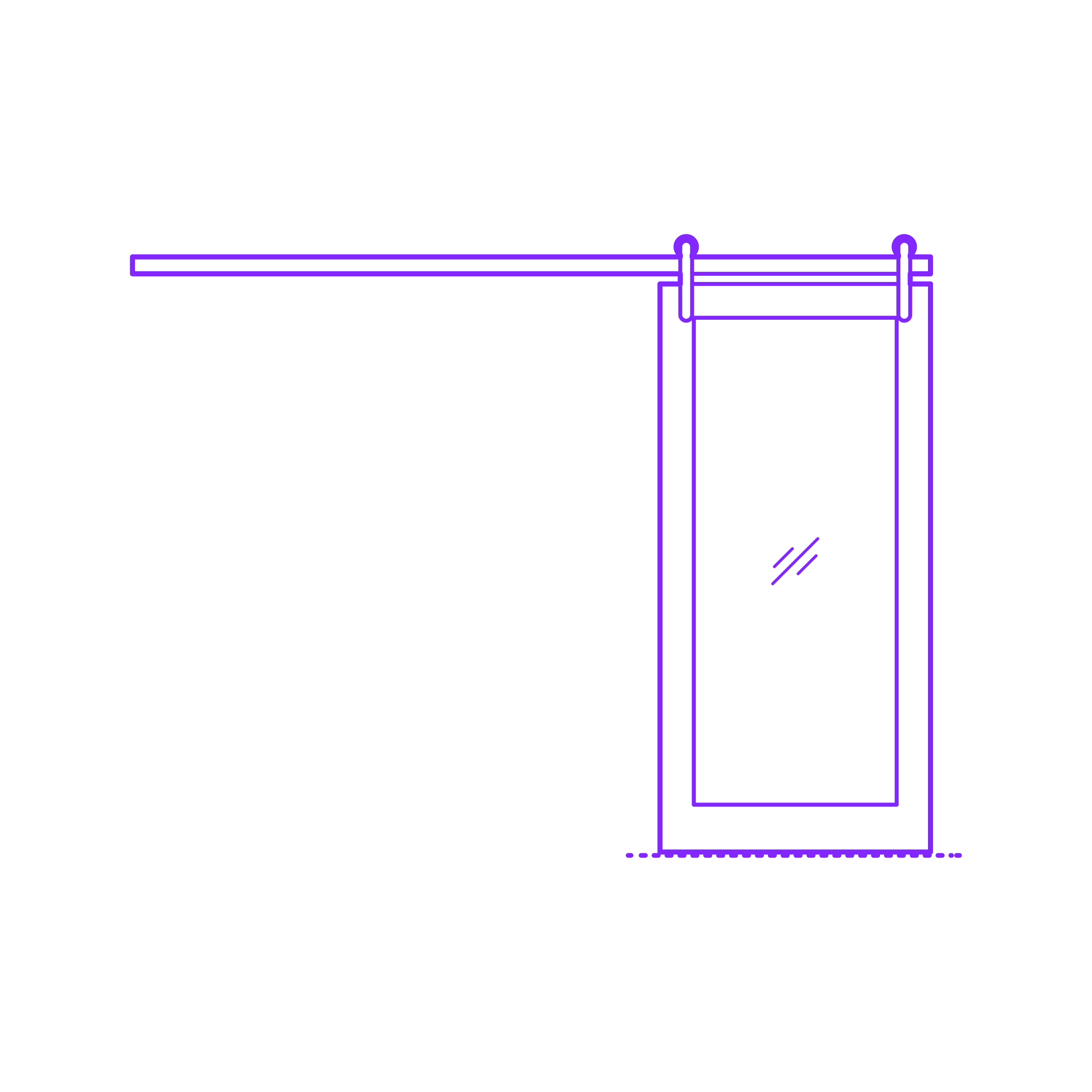 Buildings Surface Mounted Doors Bypassing Stacked Glass 1 Panel Engraving Svg Design Free Vectors
